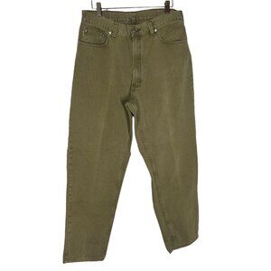 Vintage 90s POLO Ralph Lauren Country Green Straight Leg Jeans 34 x 31